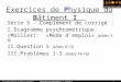 Exercices de Physique du Bâtiment I Série 5 - Complément de corrigé : I.Diagramme psychrométrique (Mollier): «Mode d'emploi» [slides 3-8] II.Question 5
