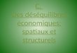 C. Des déséquilibres économiques: spatiaux et structurels Stage Géo de la Guyane - 2013