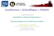 Conférence « Scientifique » FGSM2 Baclofène et Alcoolo-Dépendance Une prescription hors AMM sous tension J.SCALA-BERTOLA – N.GAMBIER Service de Pharmacologie