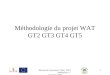 R©union de Lancement Projet WAT Montpellier 17 et 18 juin 2009 1 M©thodologie du projet WAT GT2 GT3 GT4 GT5