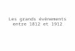Les grands évènements entre 1812 et 1912. 181018201830 1840 1829 La mort de Shawnandithit 1832 Louverture du Rideau Canal 1835 Liberté de la presse est