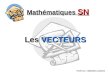 Mathématiques SN Les VECTEURS Réalisé par : Sébastien Lachance