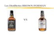 Les Distilleries BROWN-FORMAN VS. Brown-Forman... zCinquième distillerie en importance aux États-Unis zVentes de 457$ millions et bénéfice net de 31,2$