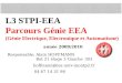 L3 STPI-EEA Parcours Génie EEA (Génie Electrique, Electronique et Automatisme) année 2009/2010 Responsable: Alain HOFFMANN hoffmann@ies.univ-montp2.fr