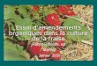 Essai d'amendements organiques dans la culture de la fraise Robert Robitaille, agr MAPAQ Janvier 2000