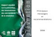 Principaux messages et recommandations 2004. Préparation du Rapport Collaboration entre lOMS et la Banque mondiale 18 mois de travail Plus de 100 spécialistes