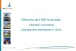 Didier Georges – Nov. 2006 Réforme de lINP Grenoble Chantier Formation Cadrage des semestres à choix