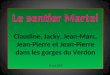 Le sentier Martel Claudine, Jacky, Jean-Marc, Jean-Pierre et Jean-Pierre dans les gorges du Verdon 24 mai 2009