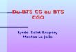 Du BTS CG au BTS CGO Lycée Saint-Exupéry Mantes-La-Jolie