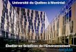 Université du Québec à Montréal Étudier en Sciences de lEnvironnement