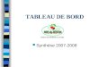 TABLEAU DE BORD Synthèse 2007-2008. LES EFFECTIFS