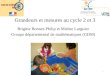 Grandeurs et mesures au cycle 2 et 3 Brigitte Bonnet-Philip et Mirène Larguier Groupe départemental de mathématiques (GDM) 1