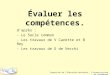 Évaluer les compétences. d’après : - Le Socle commun - Les travaux de V Carette et B Rey - Les travaux de G de Vecchi Inspection de l’Éducation Nationale
