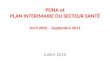 PDNA et PLAN INTERIMAIRE DU SECTEUR SANTÉ Avril 2010 – Septembre 2011 Juillet 2010