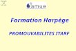 Harpège 2004-2005 PROMOUVABILITES ITARF Formation Harpège