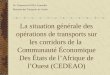 La situation générale des opérations de transports sur les corridors de la Communauté Économique Des États de l’Afrique de l’Ouest (CEDEAO) Dr. Younoussa