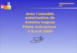 Réglementation Avec l’aimable autorisation de Antoine Leguay Pilote instructeur à Envol 2000