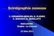 Scintigraphie osseuse V. VERMEERE-MERLEN, G. FLEURY, C. BOICHOT, B. BEROLATTI C. BOICHOT, B. BEROLATTINUCLEARIS Chalon - Le Creusot 22 Mars 2012
