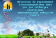 BOUCHET J-B. Sommaire  L’Université de la Polynésie Française (UPF).  Généralités sur la foudre.  Les objectifs du stage.  Le circuit électronique