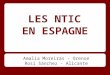 LES NTIC EN ESPAGNE Amalia Moreiras - Orense Rosi Sánchez - Alicante