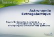 Faculté des arts et des sciences Département de physique Astronomie Extragalactique Cours 8: Galaxies à grands z Formation de spirales et d’elliptiques