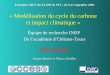 « Modélisation du cycle du carbone et impact climatique » Équipe de recherche INRP De l’académie d’Orléans-Tours ERTé ACCES Jacques Barrère et Thierry