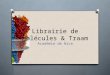 Académie de Nice Librairie de molécules & Traam. Plan de la présentation O La librairie de molécules : un projet existant… O … qui connaît des réussites…