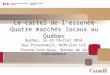 Le cartel de l’essence Quatre marchés locaux au Québec Québec, le 26 février 2014 Guy Pinsonnault, McMillan LLP Pierre-Yves Guay, Bureau de la concurrence