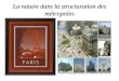 La nature dans la structuration des métropoles. Carte des jardins et parcs de Paris