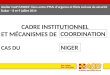 CADRE INSTITUTIONNEL ET MÉCANISMES DE CAS DU Atelier CaLP/UNICEF: liens entre PTMs d'urgence et filets sociaux de sécurité Dakar – 8 et 9 juillet 2014