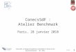 31/3/09 ConecsSdF, Co-design de systèmes commandés en réseau et sûrs de fonctionnement (GT ARC) 1 ConecsSdF : Atelier Benchmark Paris, 28 janvier 2010