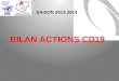 SAISON 2013-2014 BILAN ACTIONS CD19. Bilan des actions de la Saison 2013/2014 :  Secteur Développement (ORC, Challenge du Jeune Buteur U15, SHEM GDF