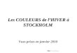 Les COULEURS de l’HIVER à STOCKHOLM Vues prises en janvier 2010 Site: SAYRACSAYRAC