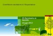 Conditions sanitaires à l’Exportation CS Ruminants et équidés 14 juin 2012