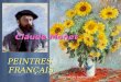 PEINTRES FRANÇAIS Claude Monet Bouquet de tournesols >