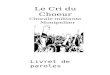 Le Cri du Choeur Chorale militante Montpellier Livret de paroles