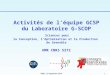 1 FIMA – 25 septembre 2014 Activités de l’équipe GCSP du Laboratoire G-SCOP Sciences pour la Conception, l’Optimisation et la Production de Grenoble UMR