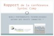 QUELS PARTENARIATS TECHNOLOGIQUES AUTOUR DES OBJETS CONNECTÉS ? Rapport de la conférence Syntec Camp