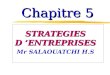 Chapitre 5 STRATEGIES D ’ENTREPRISES Mr SALAOUATCHI H.S