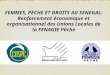 FEMMES, PECHE ET DROITS AU SENEGAL: Renforcement économique et organisationnel des Unions Locales de la FENAGIE Pêche