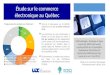 Fréquence des achats sur Internet : Étude sur le commerce électronique au Québec Méthodologie : Sondage en ligne auprès de 1000 internautes représentatifs