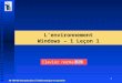 30-700-96 Introduction à l’informatique en gestion 1 L’environnement Windows – 1 Leçon 1 Clavier normalisé