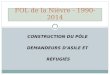 CONSTRUCTION DU PÔLE DEMANDEURS D’ASILE ET RÉFUGIÉS FOL de la Nièvre - 1990- 2014