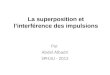 La superposition et l’interférence des impulsions Par Abdel Albadri SPH3U - 2012