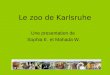 Le zoo de Karlsruhe Une presentation de Sophia E. et Mahada W