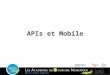 API et Mobile / Académies du Tourisme Numérique