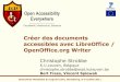 Créer des documents accessibles RMLL 2011 AEGIS