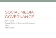 Médias sociaux: gouvernance et politiques d'usage