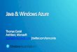 Presentation: Java in the Cloud with Windows Azure