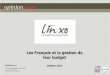 Les français et la gestion de leur budget / Sondage OpinonWay pour Linxo